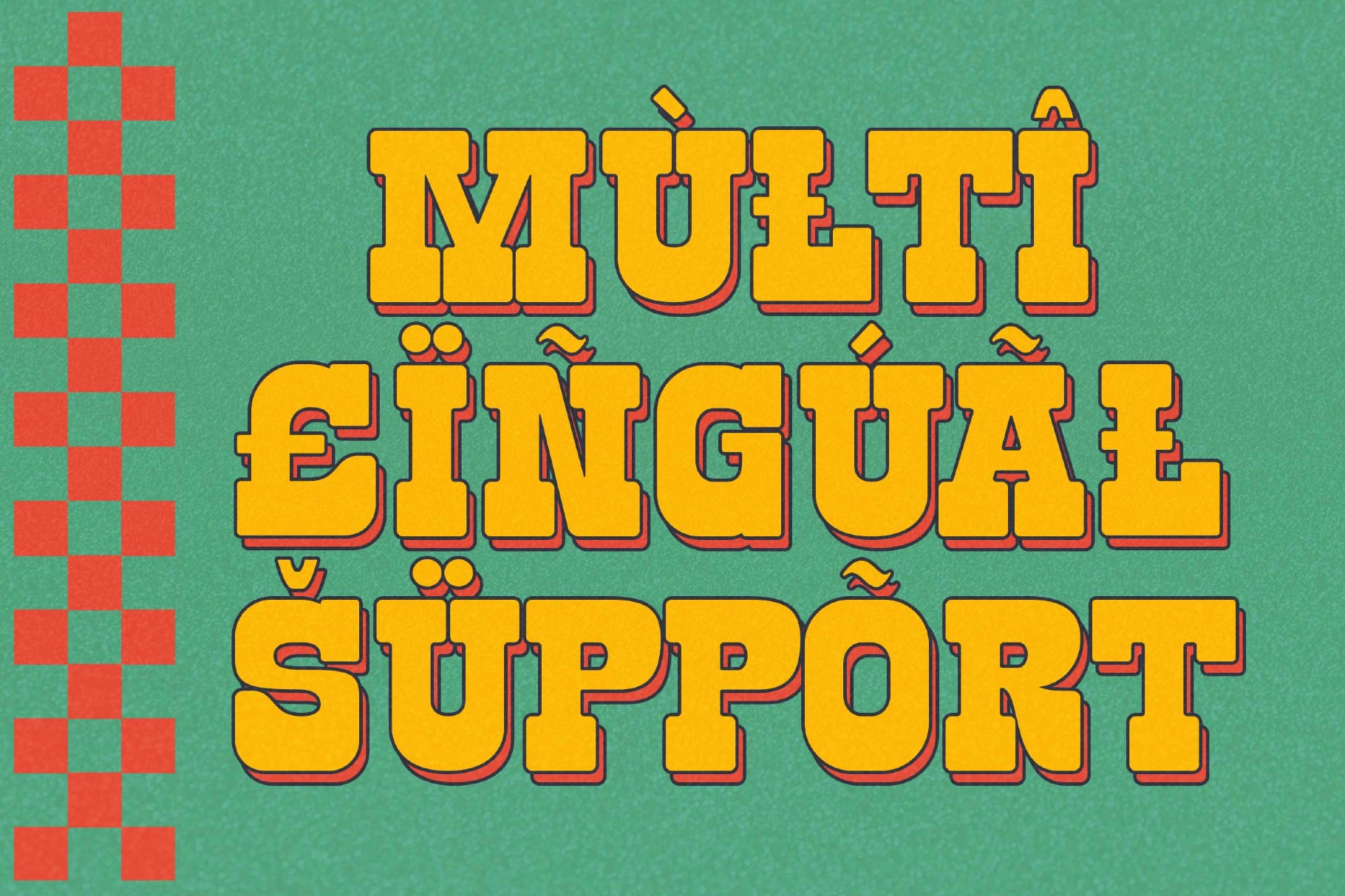 Retro Block a Retro Slab Serif Font