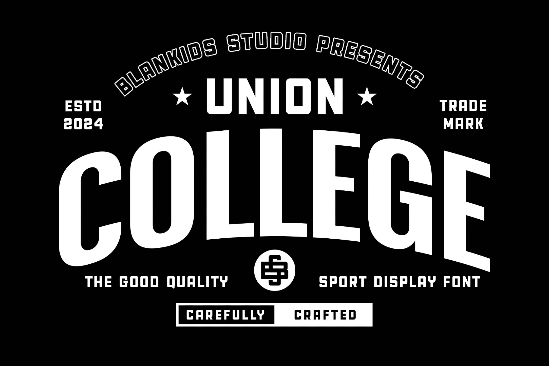 Union College a Sporty Display Font