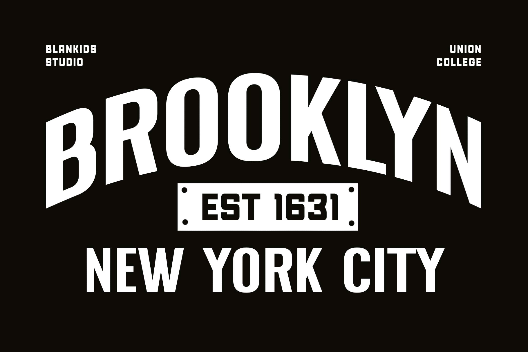 Union College a Sporty Display Font