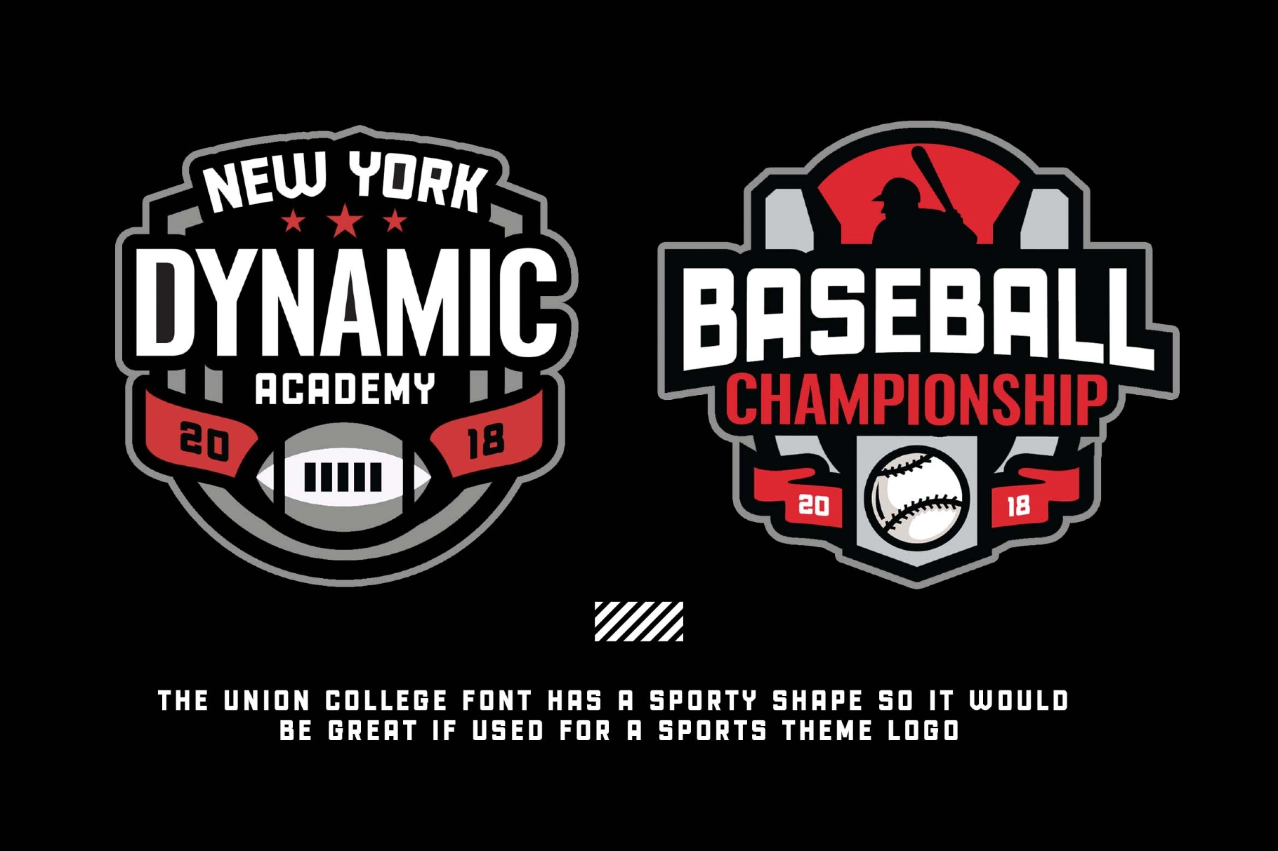 Union College a Sporty Display Font