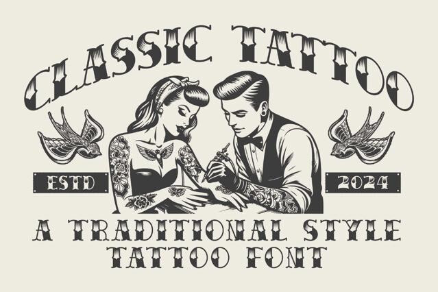 Classic Tattoo Font
