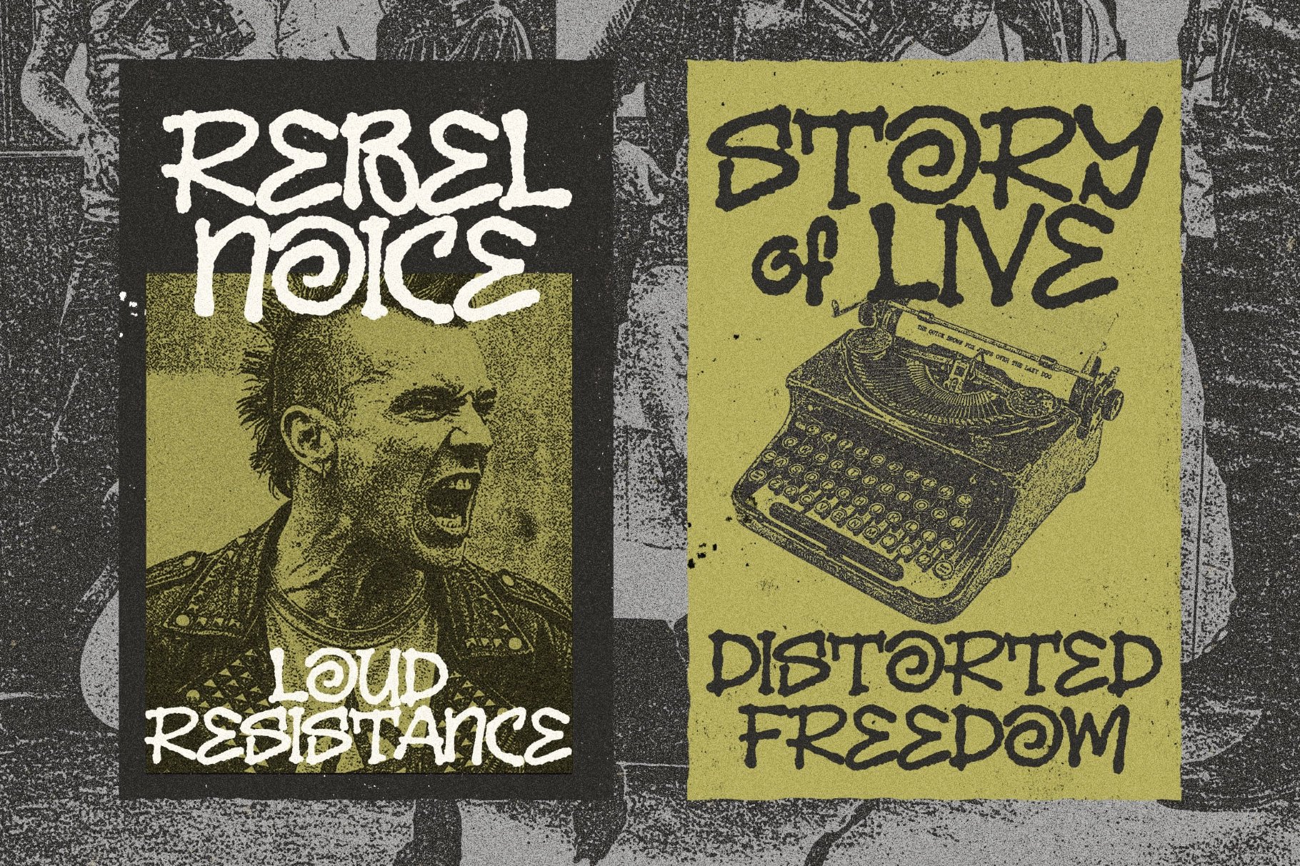 Melbo – Distressed Handwriting Font