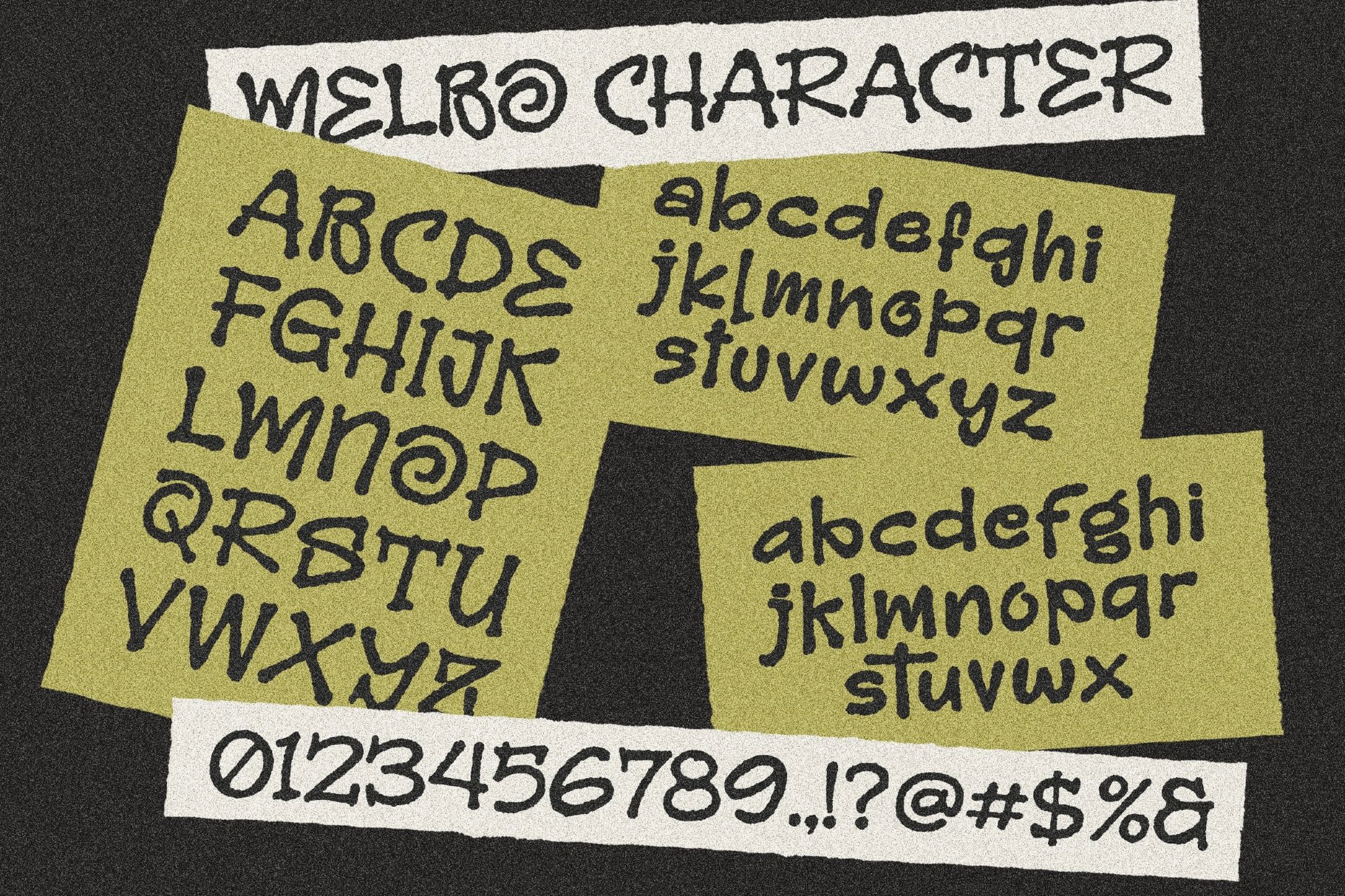 Melbo – Distressed Handwriting Font