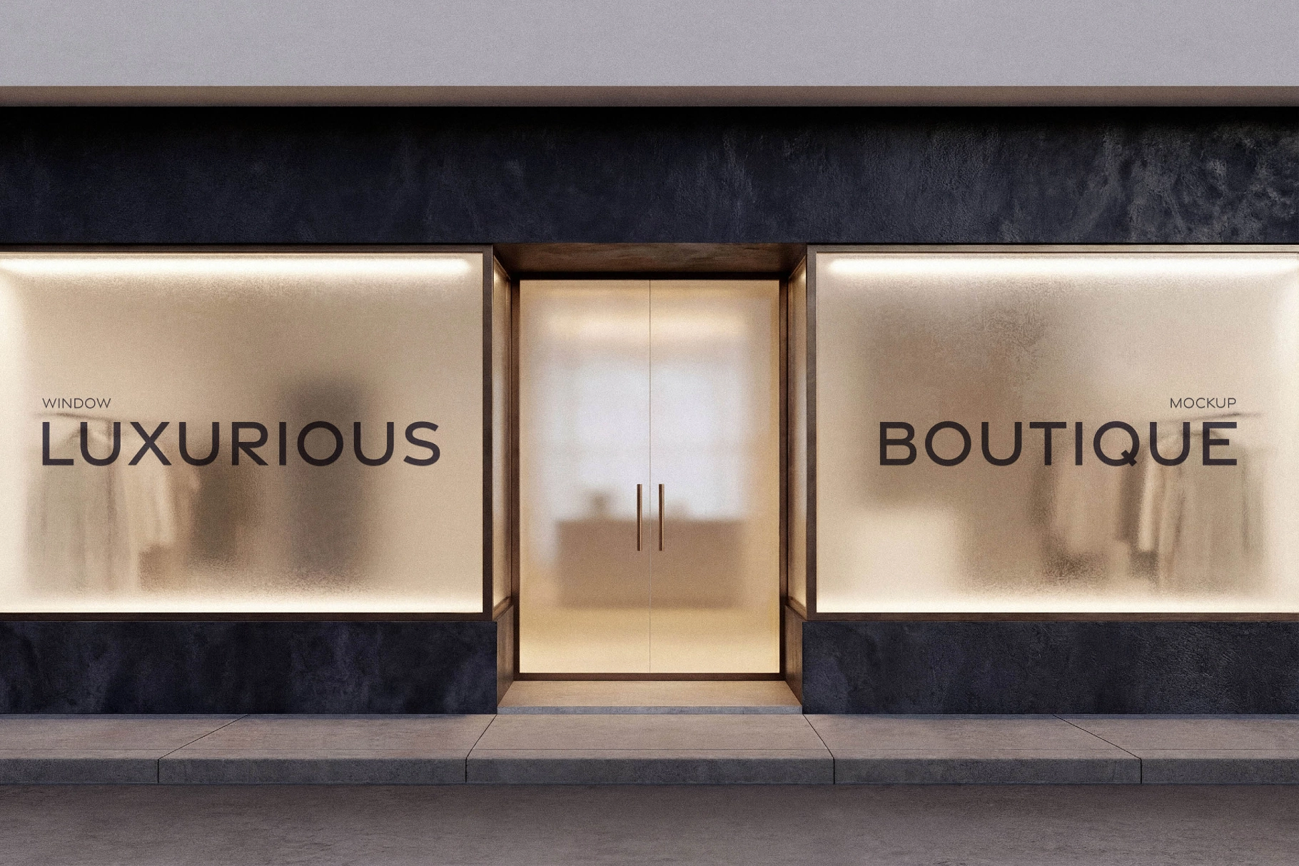 Boutique Storefront Window Mockup