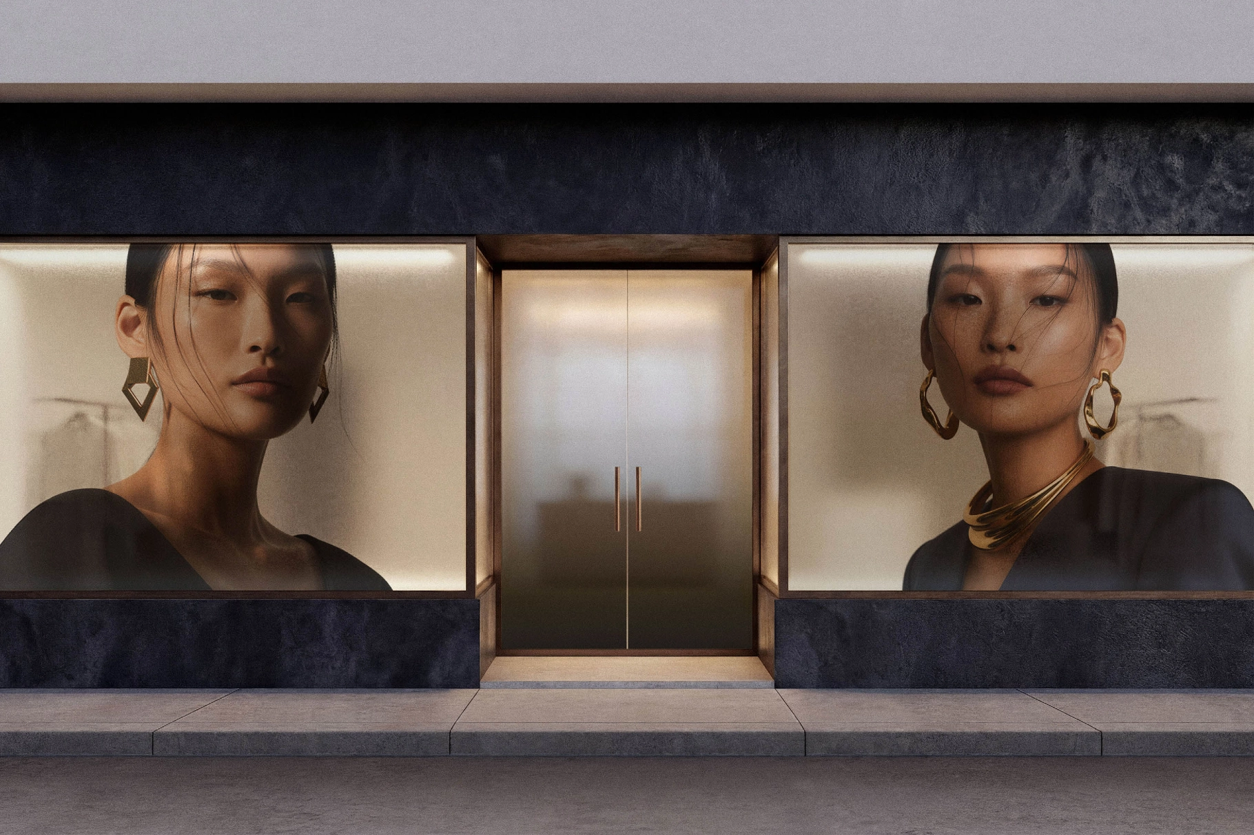 Boutique Storefront Window Mockup