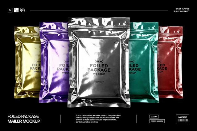 Foiled Mailer Mockup