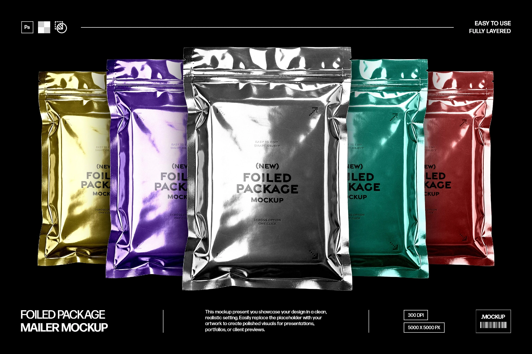 Foiled Mailer Mockup