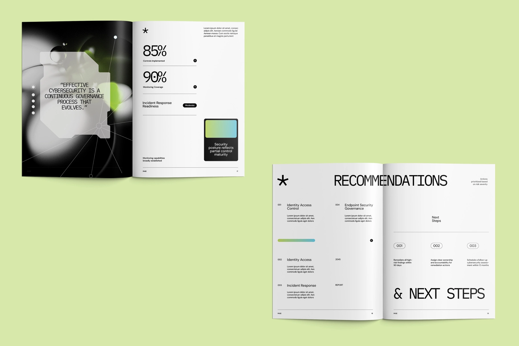 CANVA Futuristic Cybersecurity Report Template