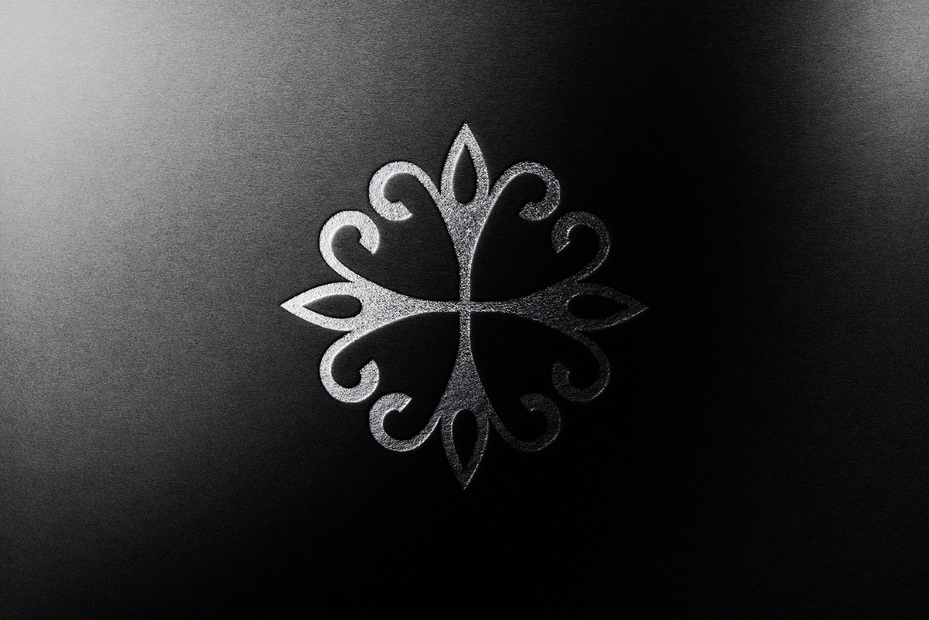 Foil Stamp Mockup on Satin Stock