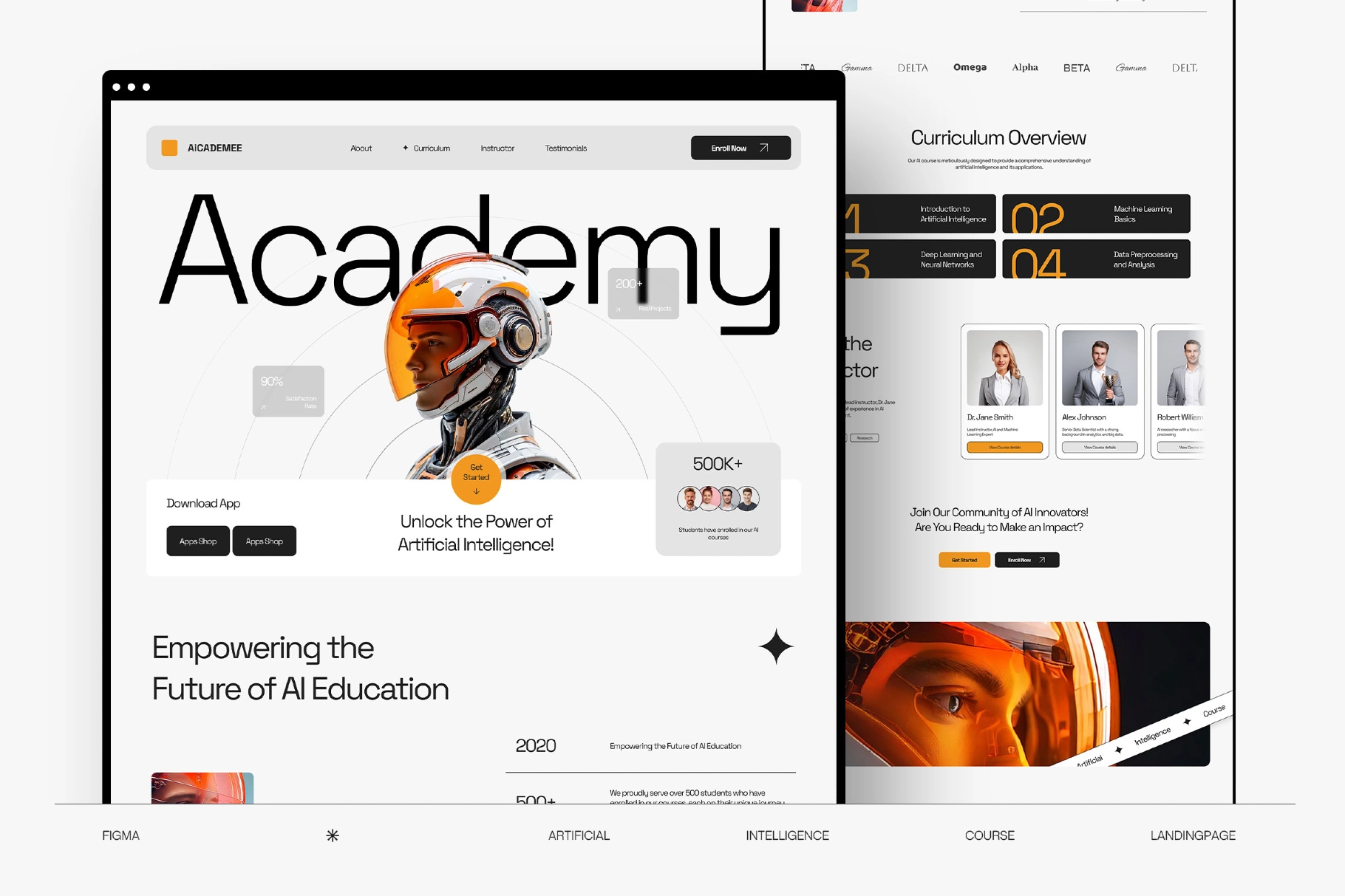 Aicademee - AI Course Academy Landing Page