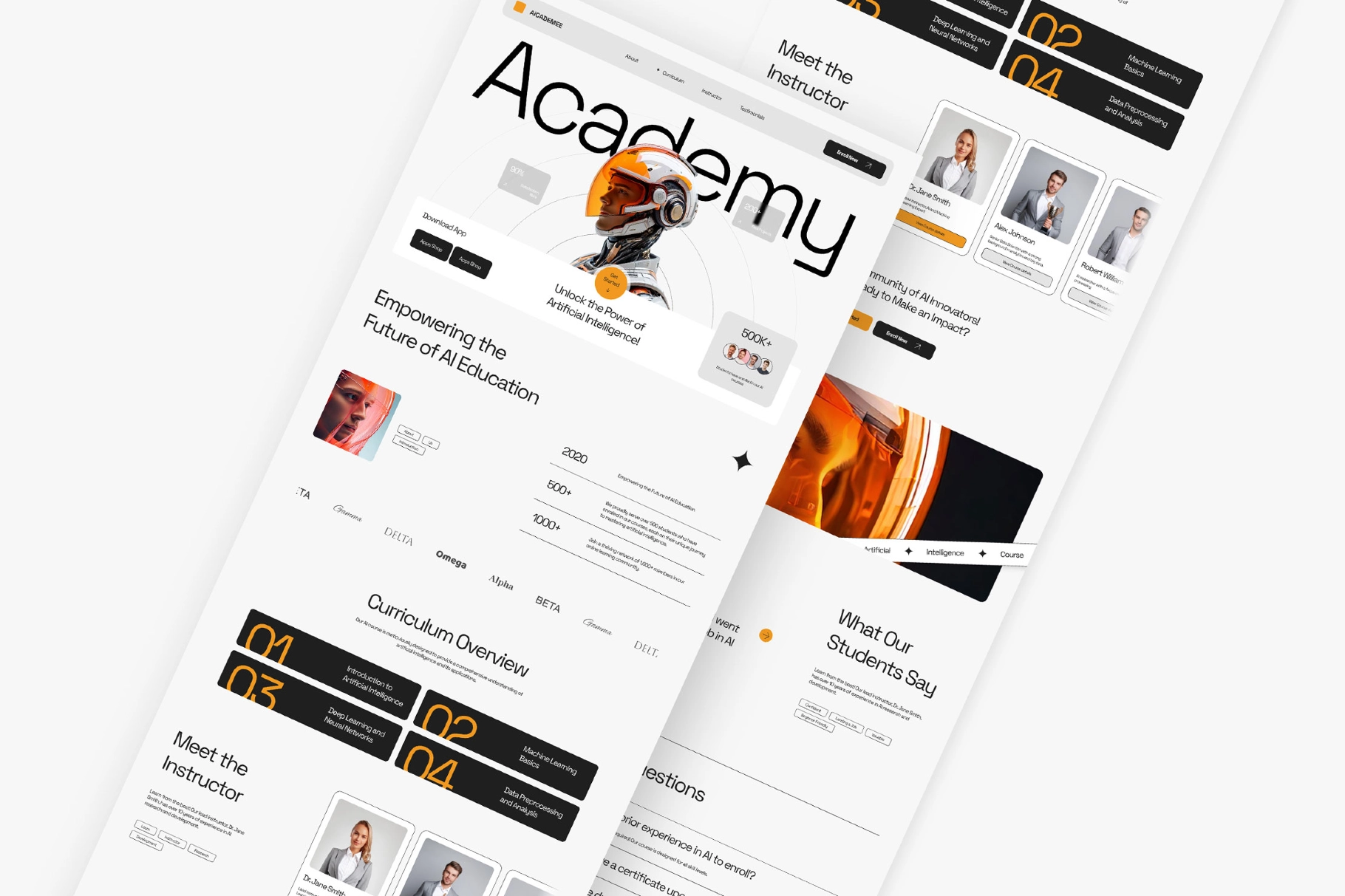 Aicademee - AI Course Academy Landing Page