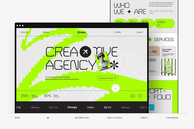Creative Agency Landing Page Figma Template