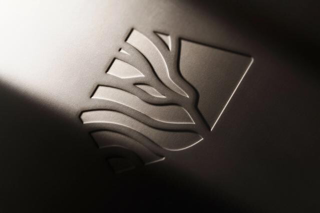 Emboss & Foil Leather Logo Mockup