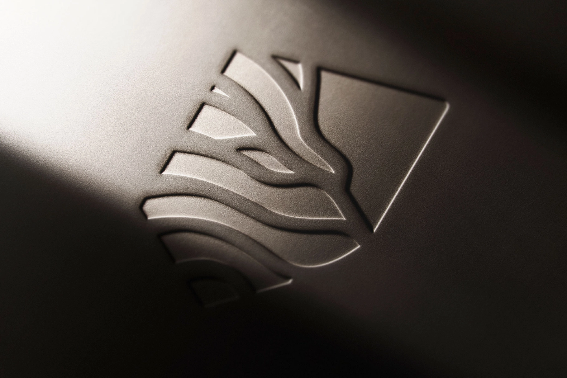 Emboss & Foil Leather Logo Mockup