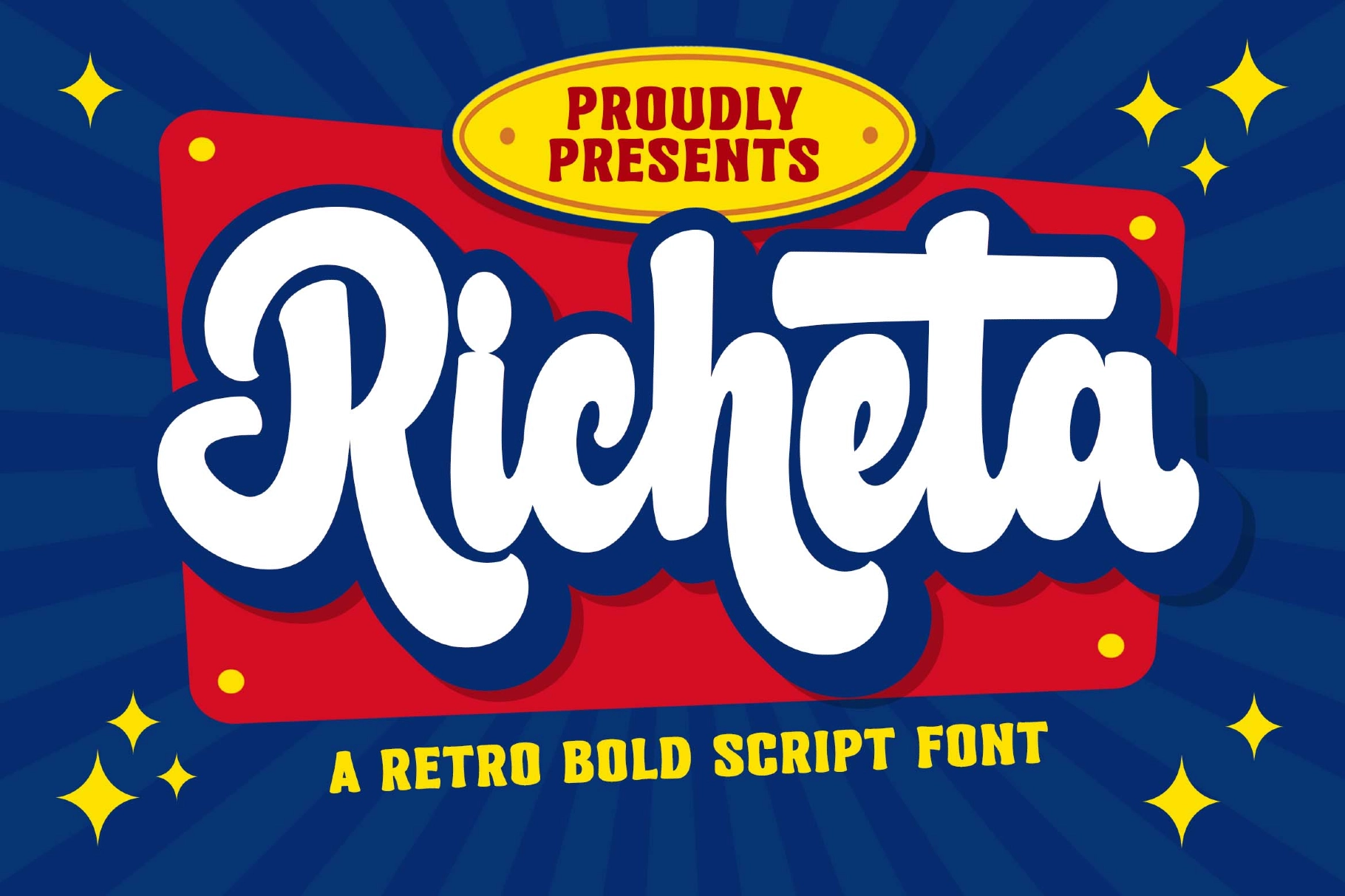Richeta a Retro Bold Script Font