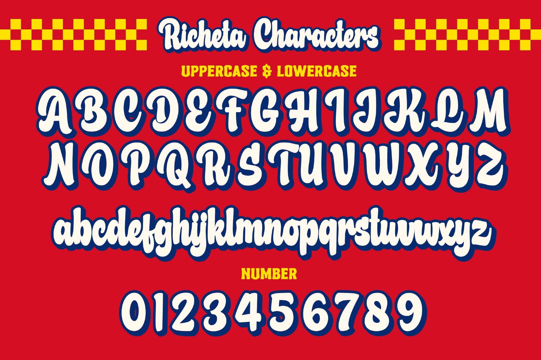 Richeta a Retro Bold Script Font