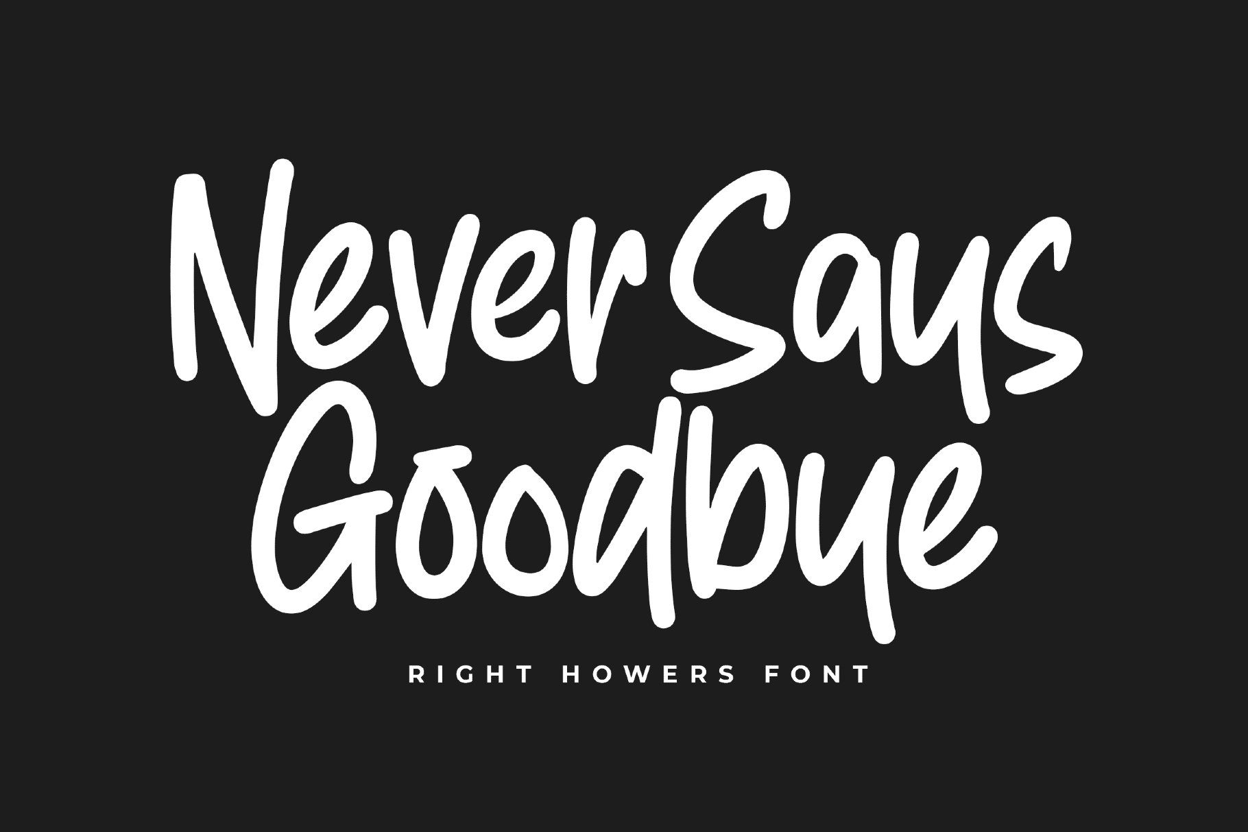 Right Howers - Handwriting Display Font