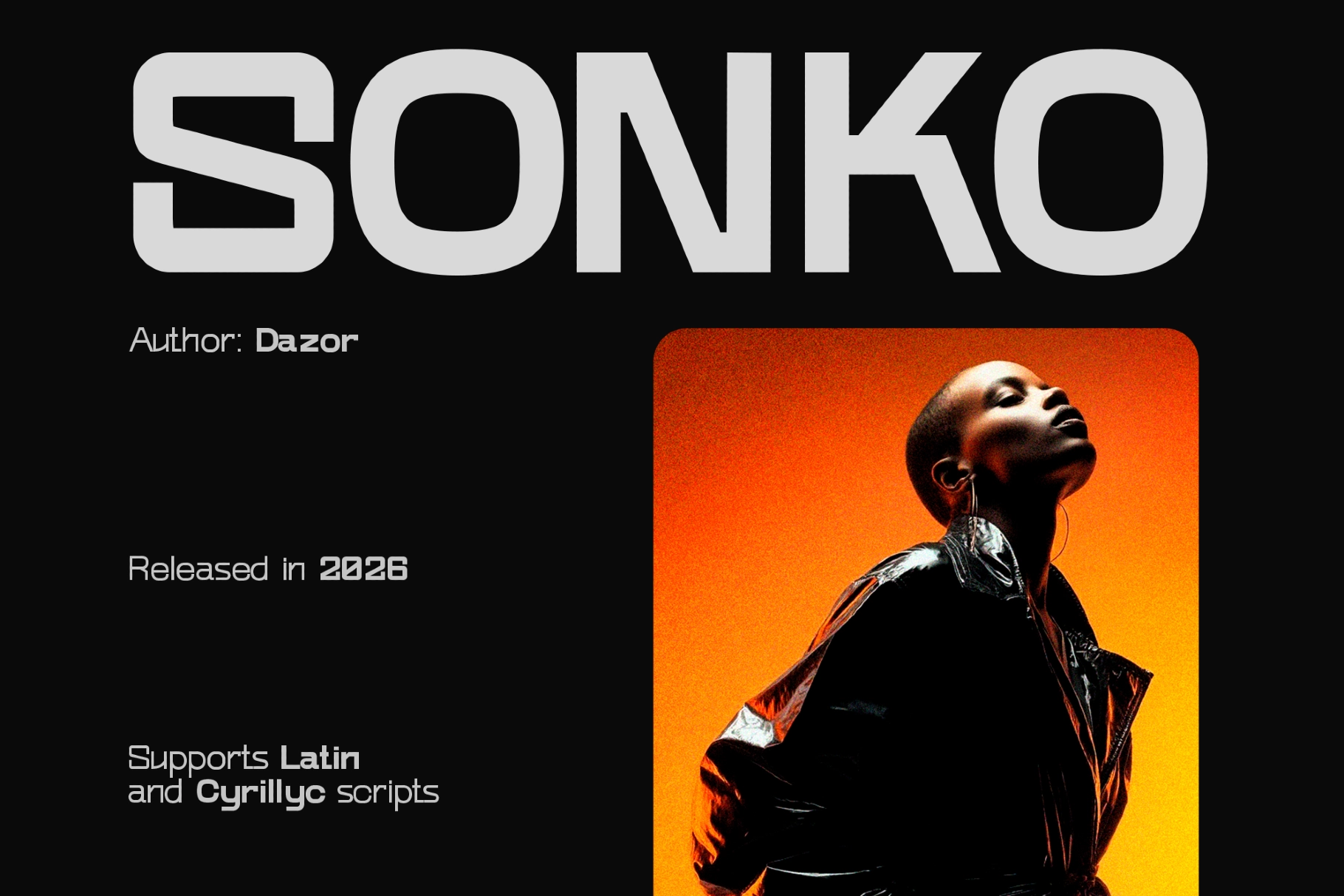 Sonko - Modern Geometric Font