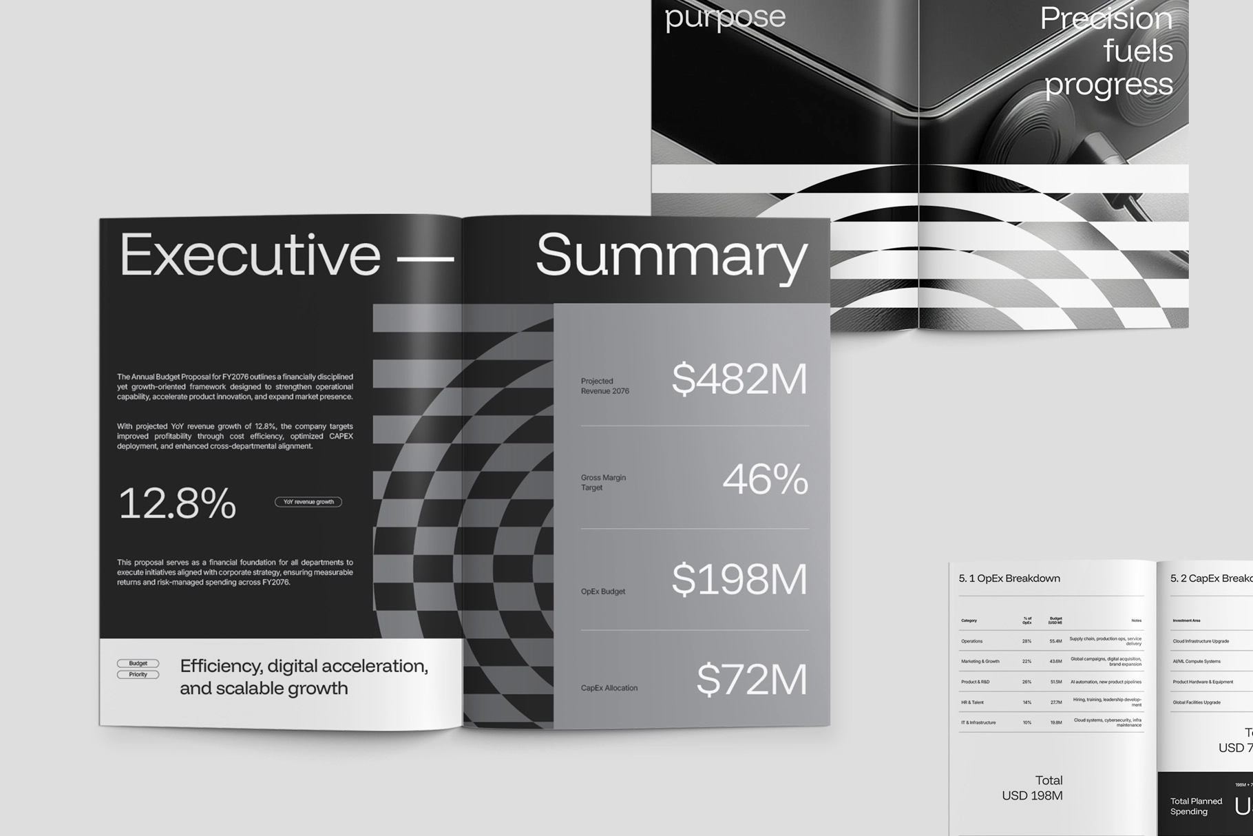 Annual Budget Financial Template InDesign - Votto