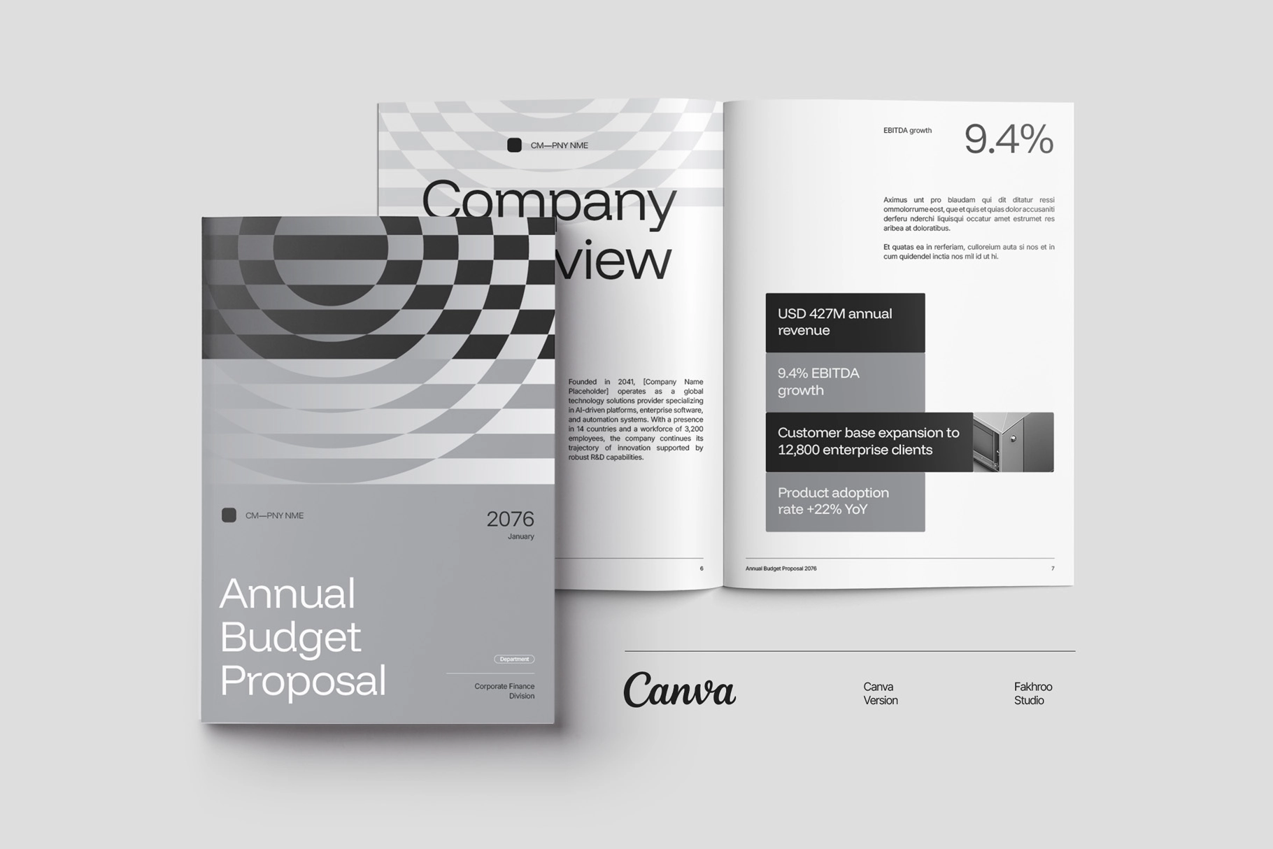CANVA - Annual Budget Financial Template