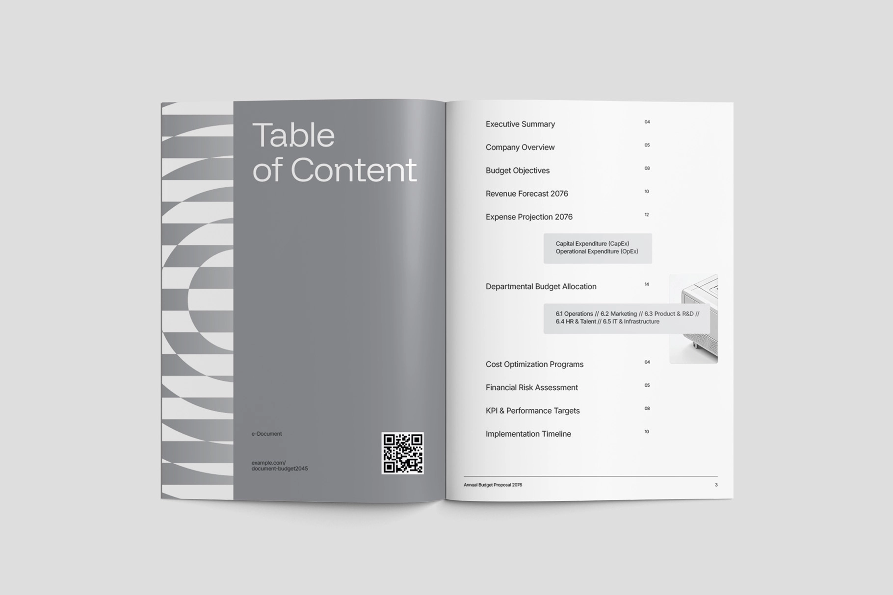 CANVA - Annual Budget Financial Template