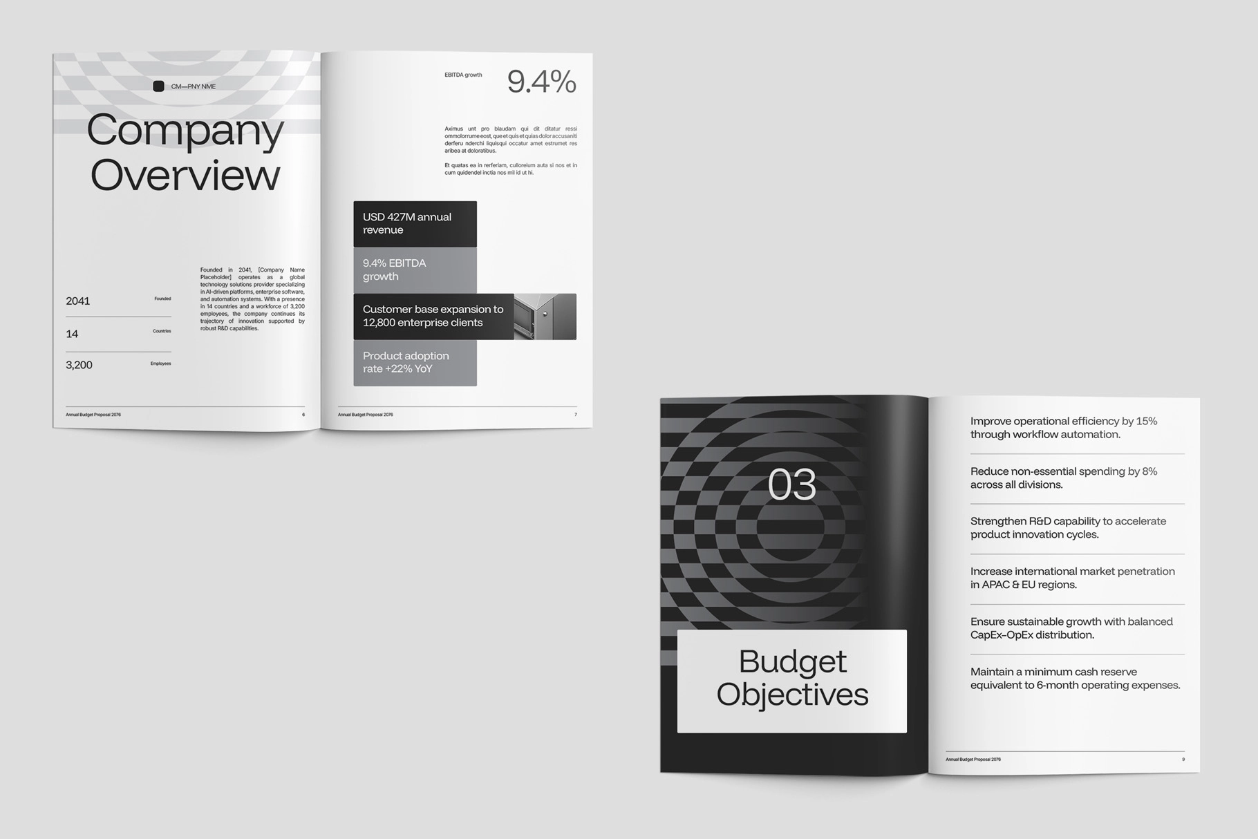 CANVA - Annual Budget Financial Template