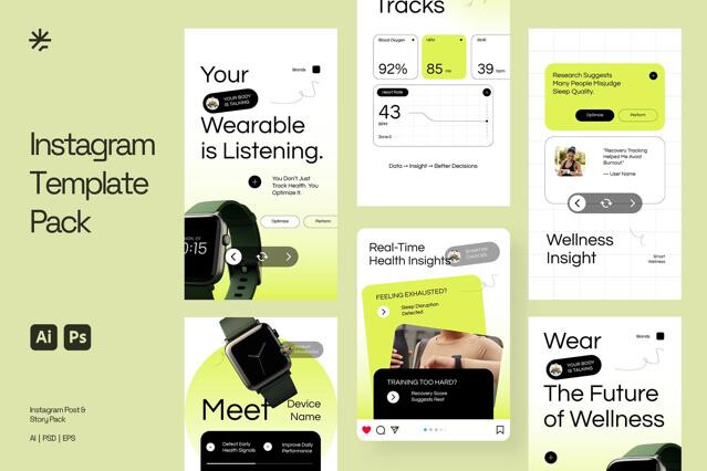 Heath Technology Instagram (AI, EPS, PSD)