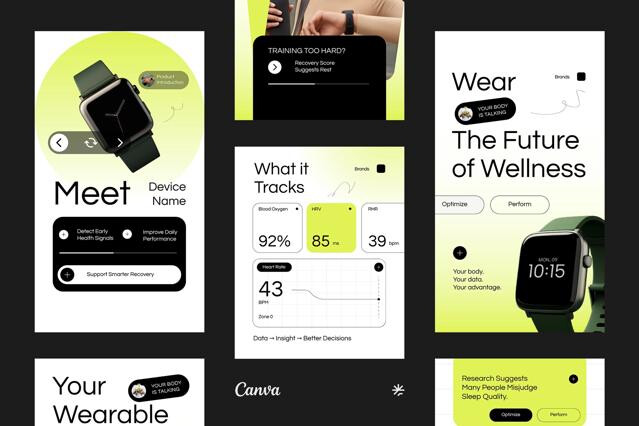 CANVA Heath Technology Instagram Template