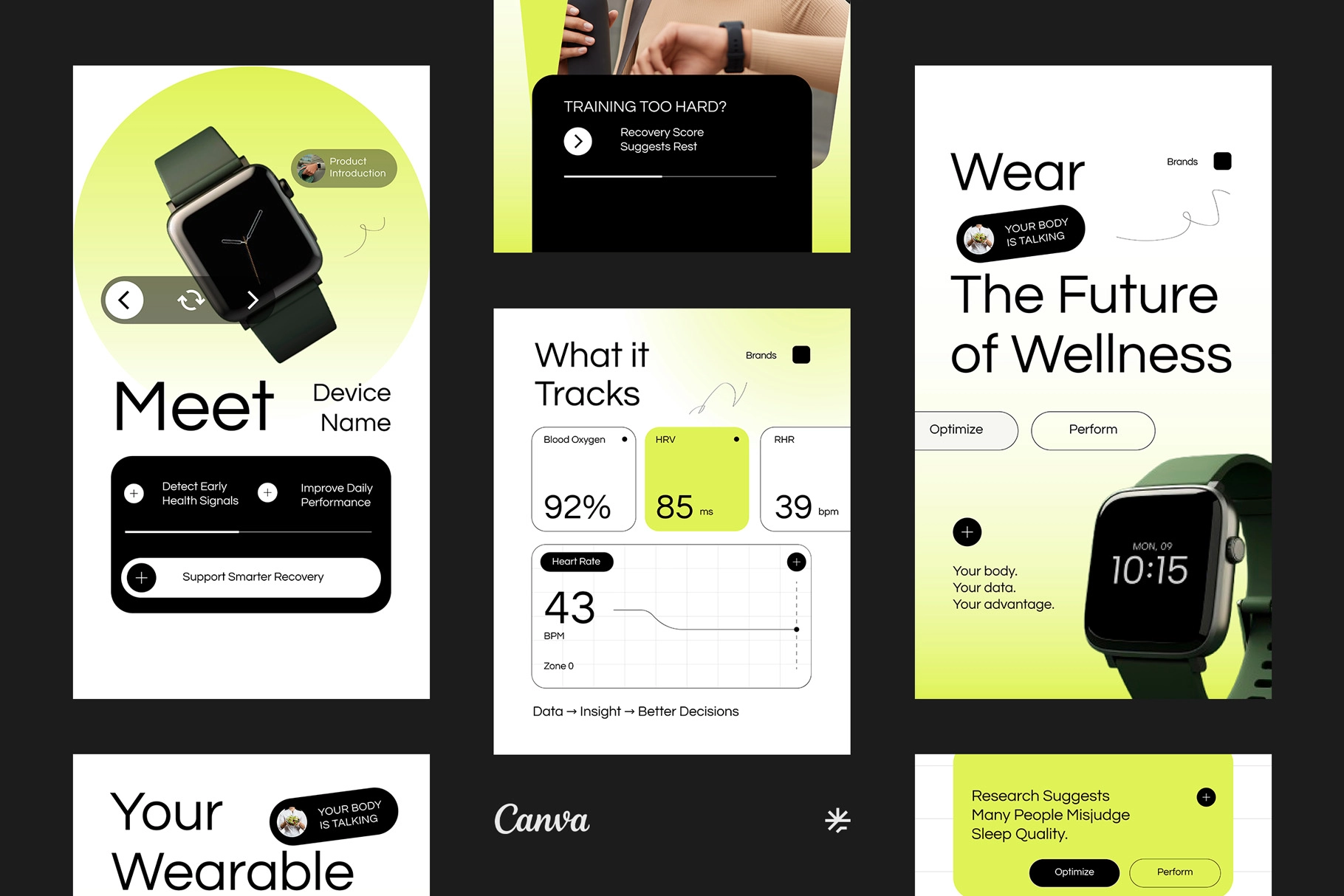 CANVA Heath Technology Instagram Template