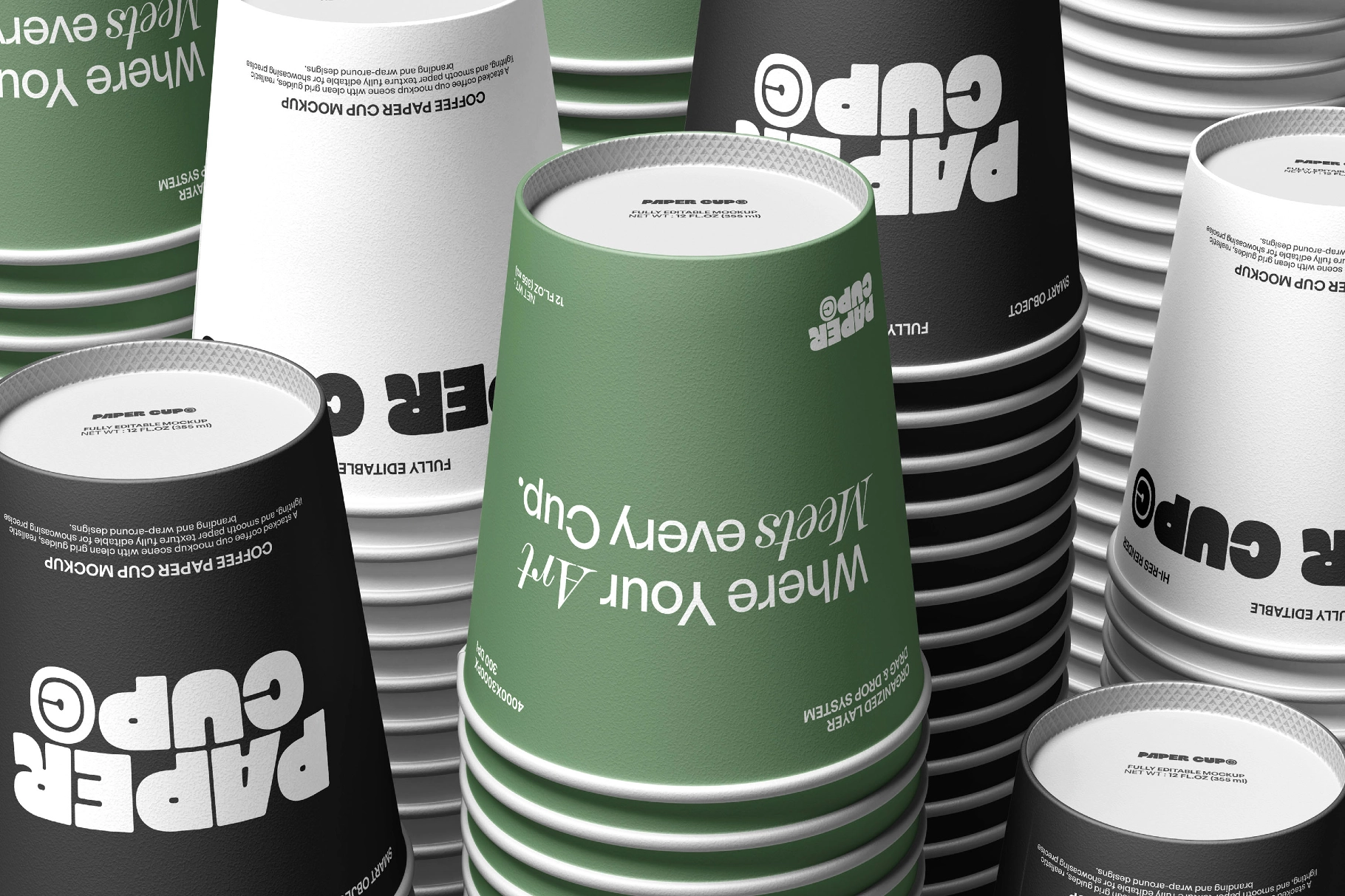 Coffee Paper Cup Mockup