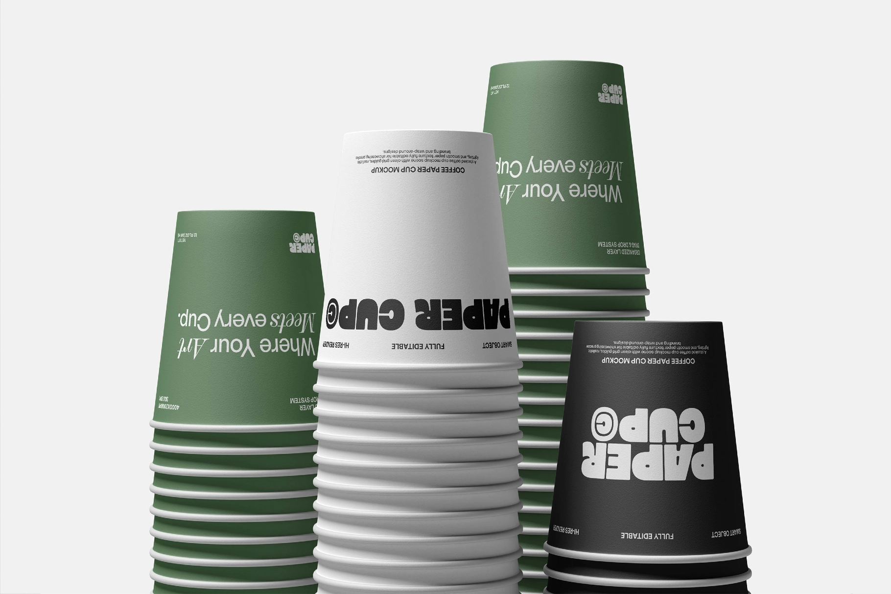 Coffee Paper Cup Mockup