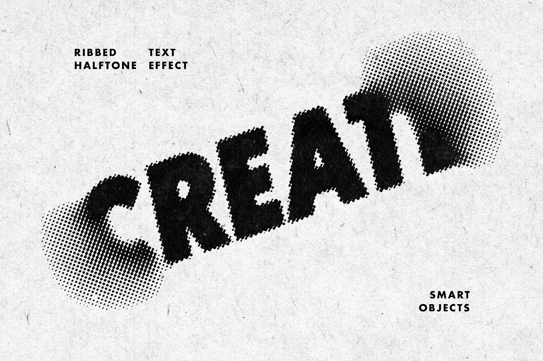 Ribbed Halftone Effect