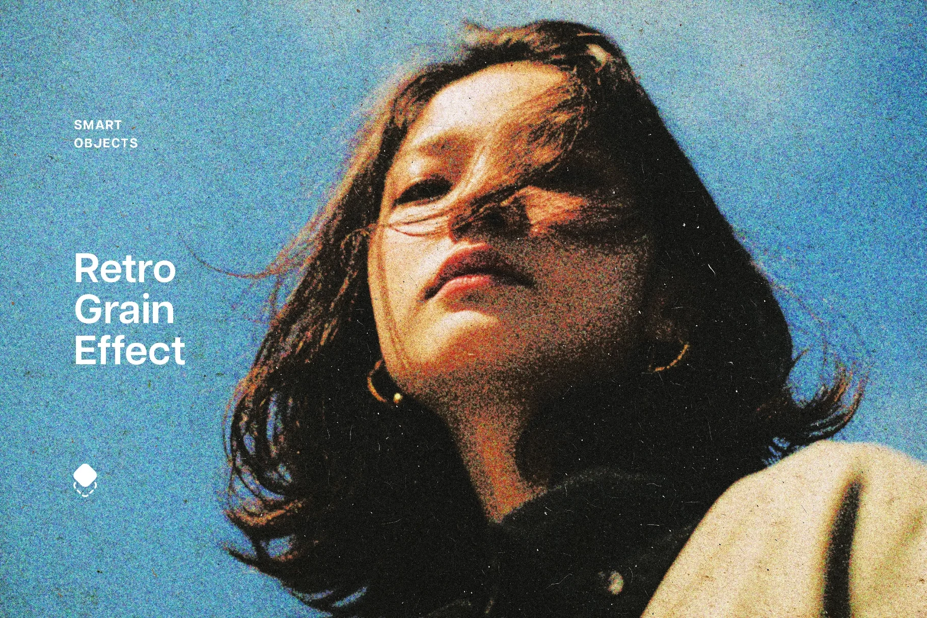 Retro Grain Print Photo Effect