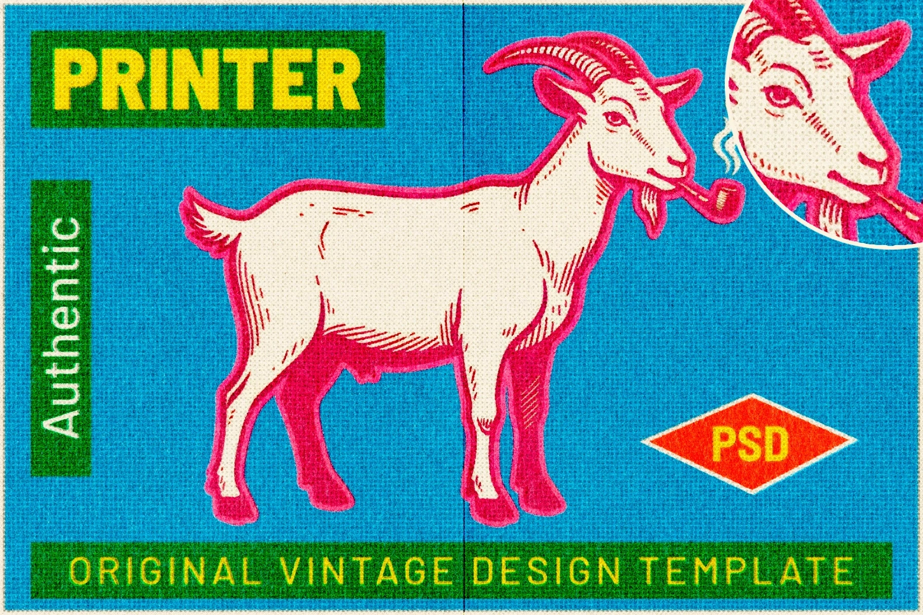 Retro Printer Design Effect