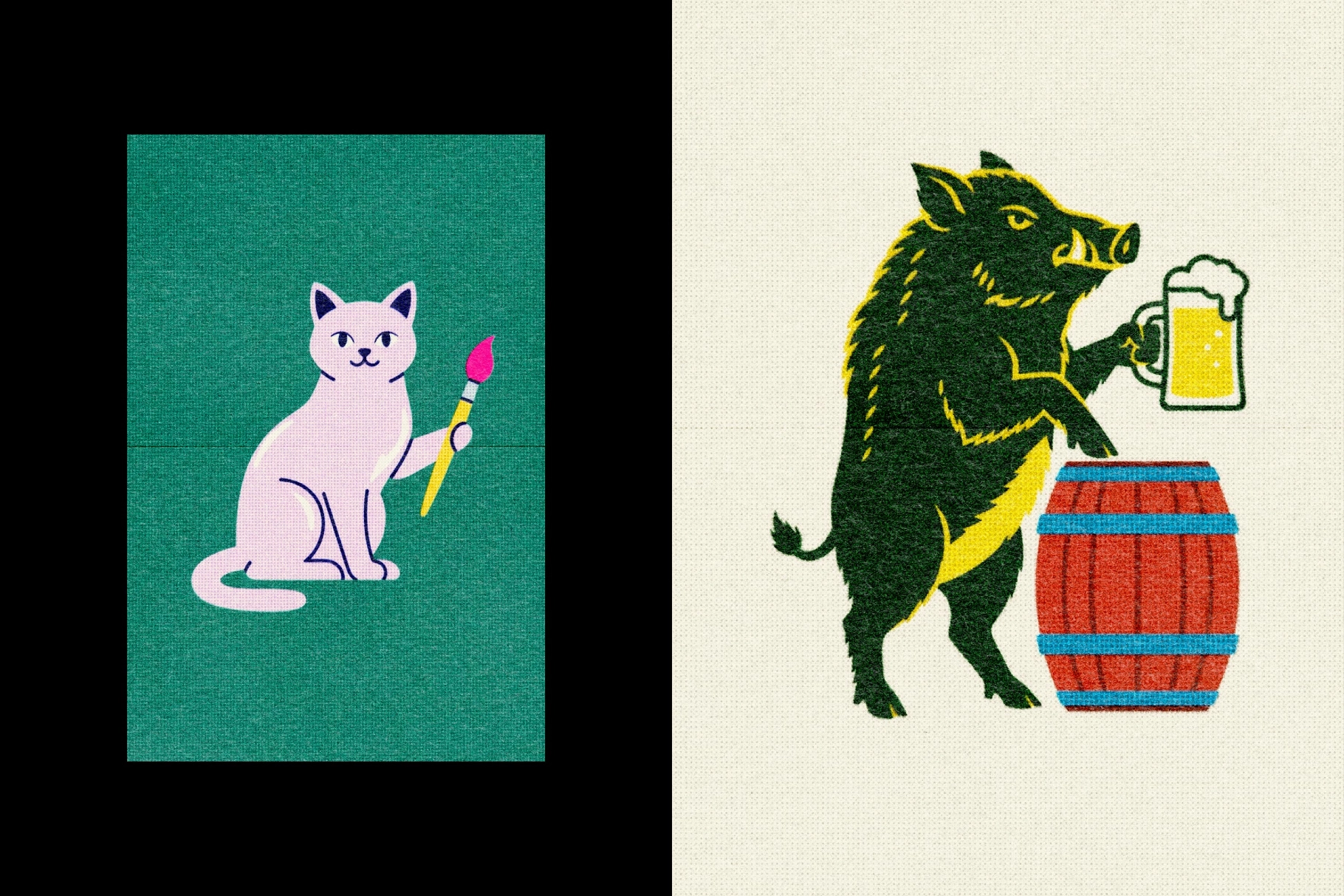 Retro Printer Design Effect