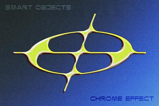 Retro Chrome Text Effect