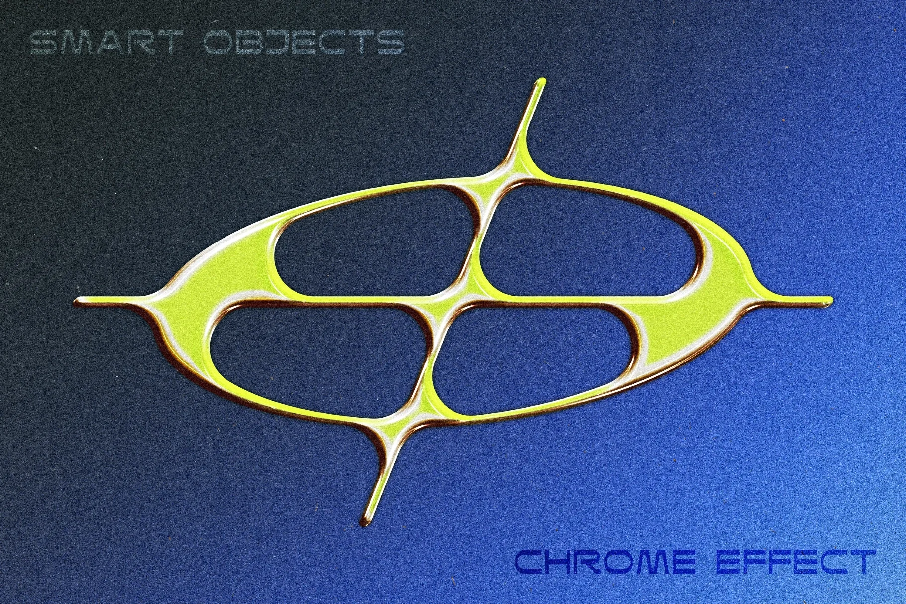 Retro Chrome Text Effect