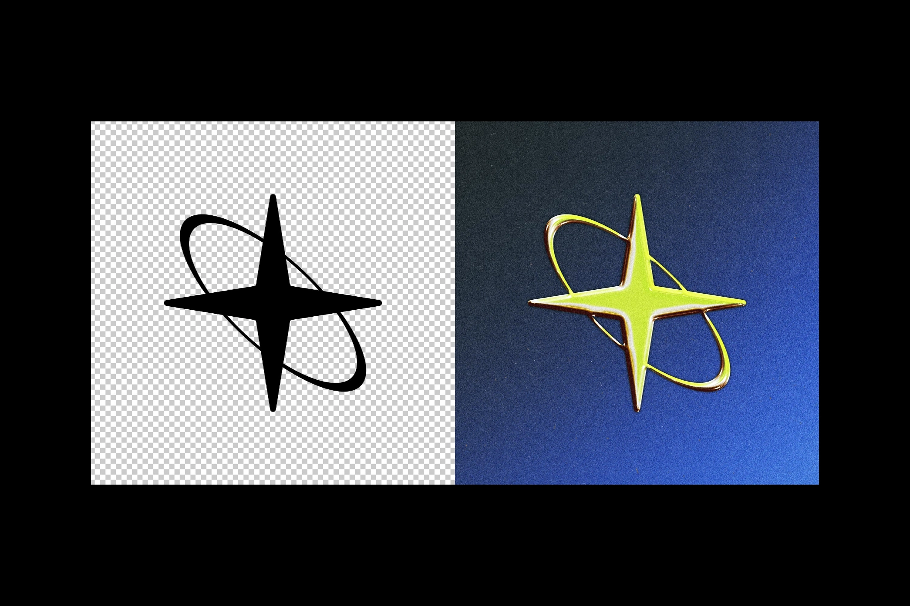 Retro Chrome Text Effect