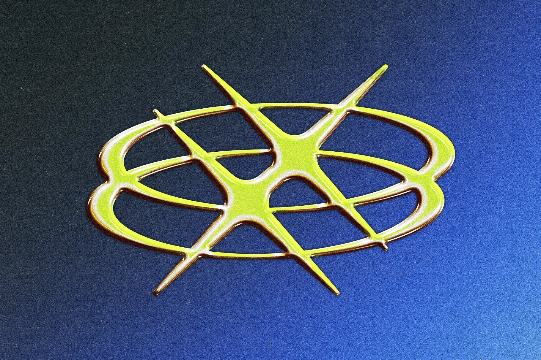 Retro Chrome Text Effect