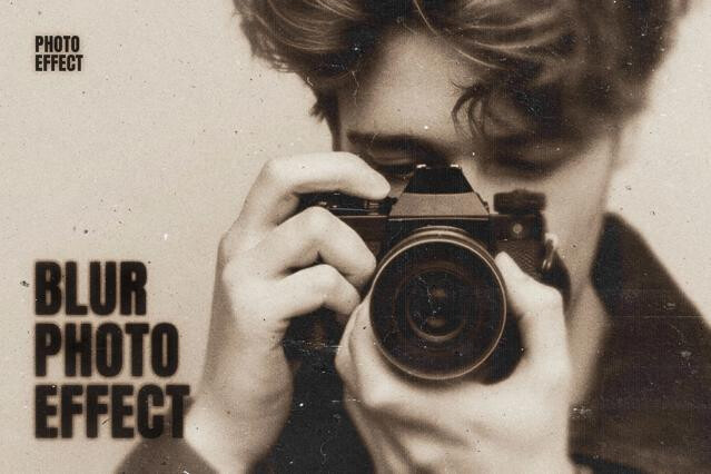 Retro Blur Photo Effect