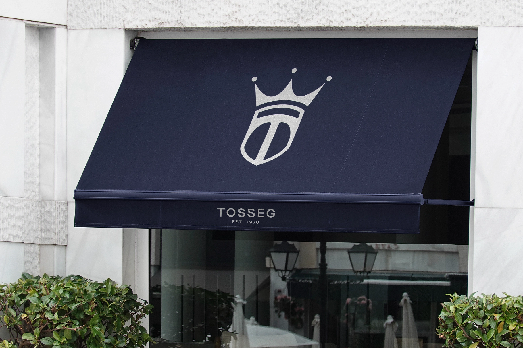 Boutique Canvas Awning Mockup