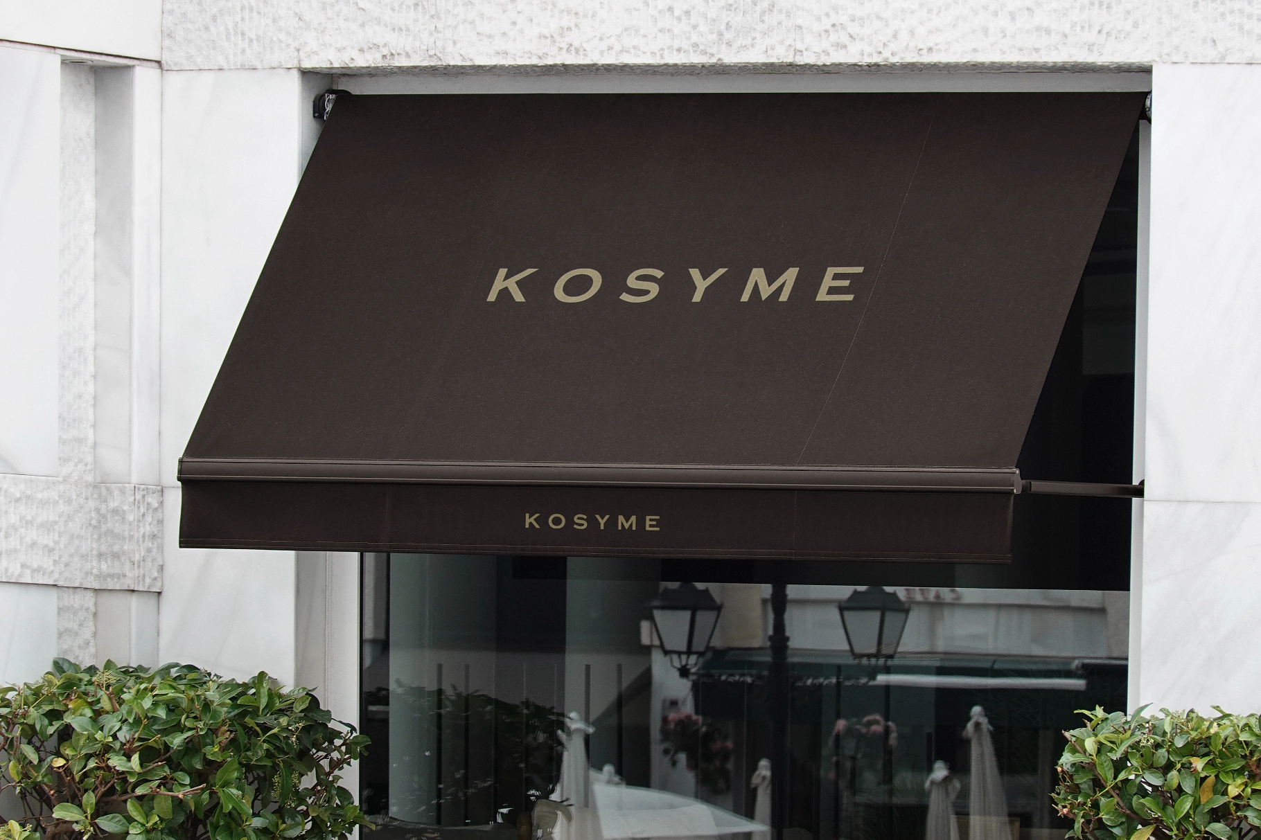 Boutique Canvas Awning Mockup