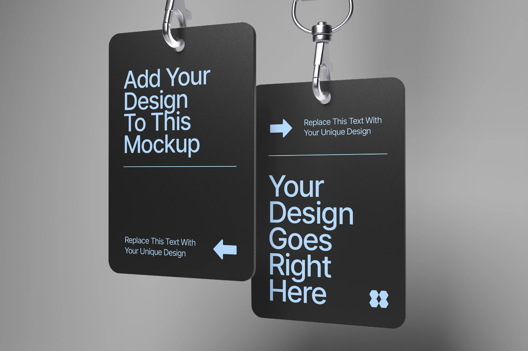 ID Card Lanyard Mockup