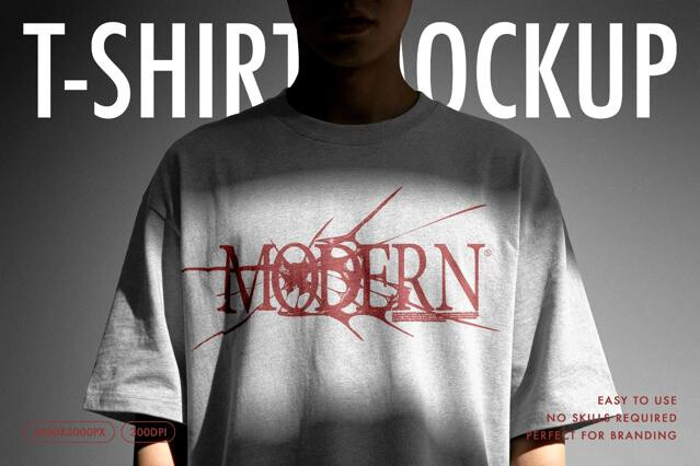 Streetwear Oversized T-Shirt Mockup