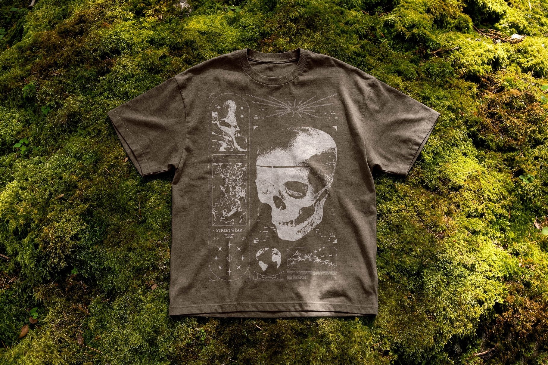 T-Shirt Mockup on Moss