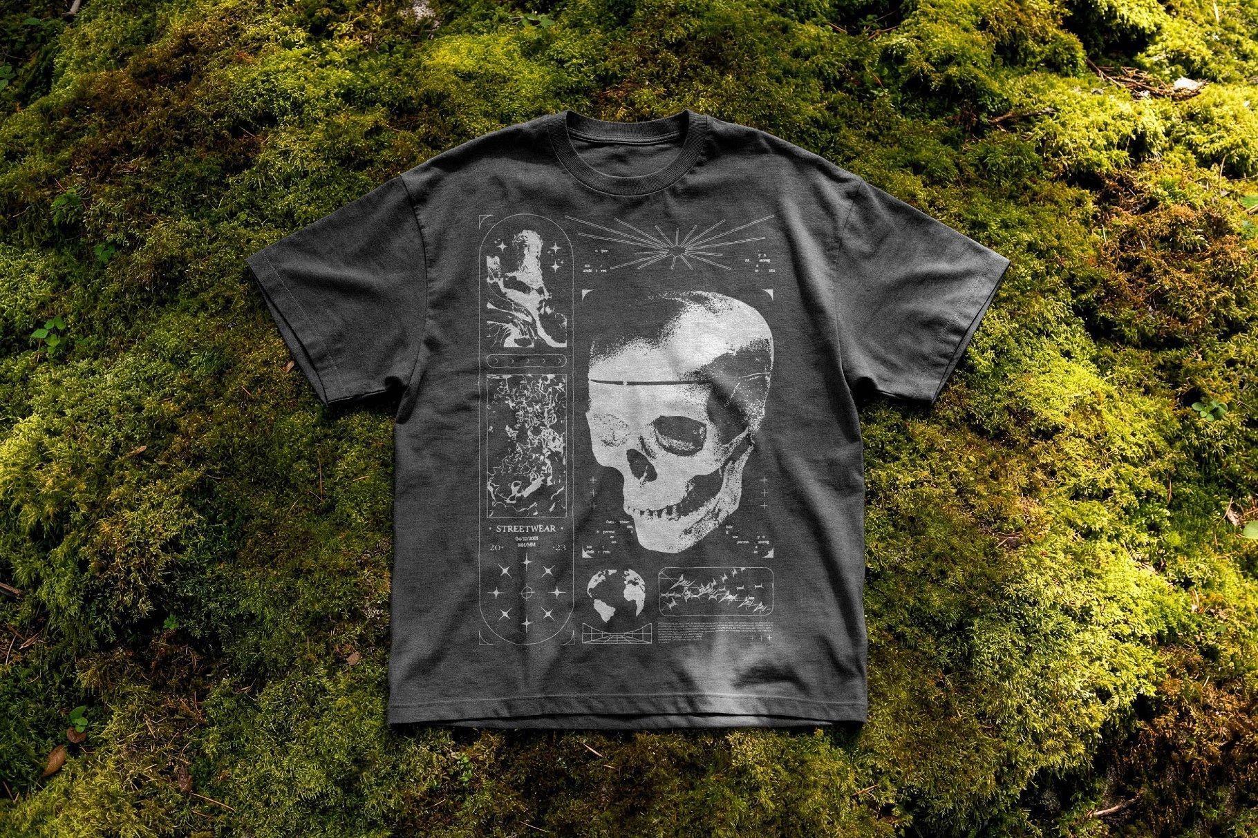 T-Shirt Mockup on Moss