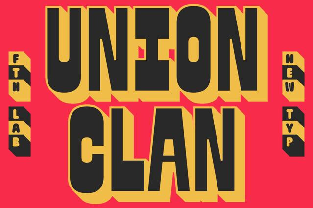 Union Clan - Bold Shadow Font