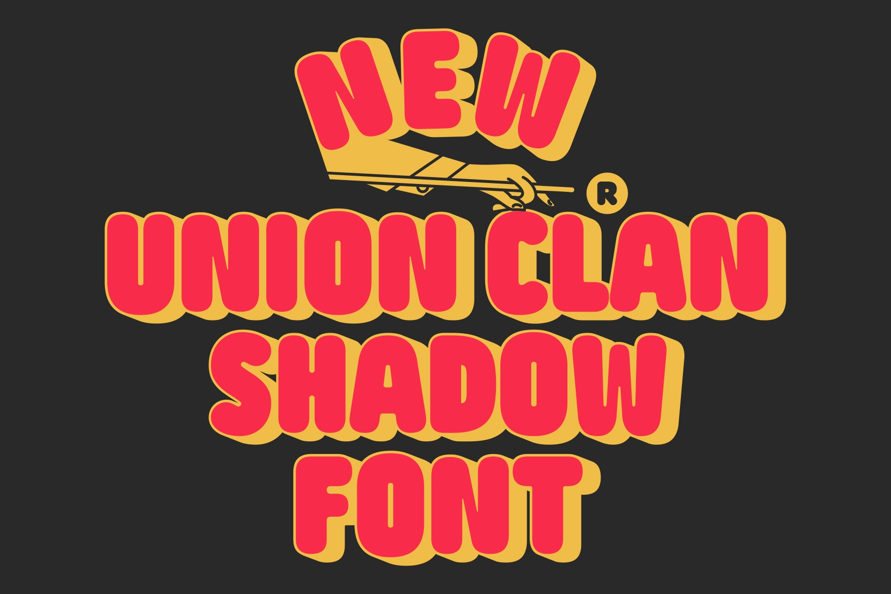 Union Clan - Bold Shadow Font