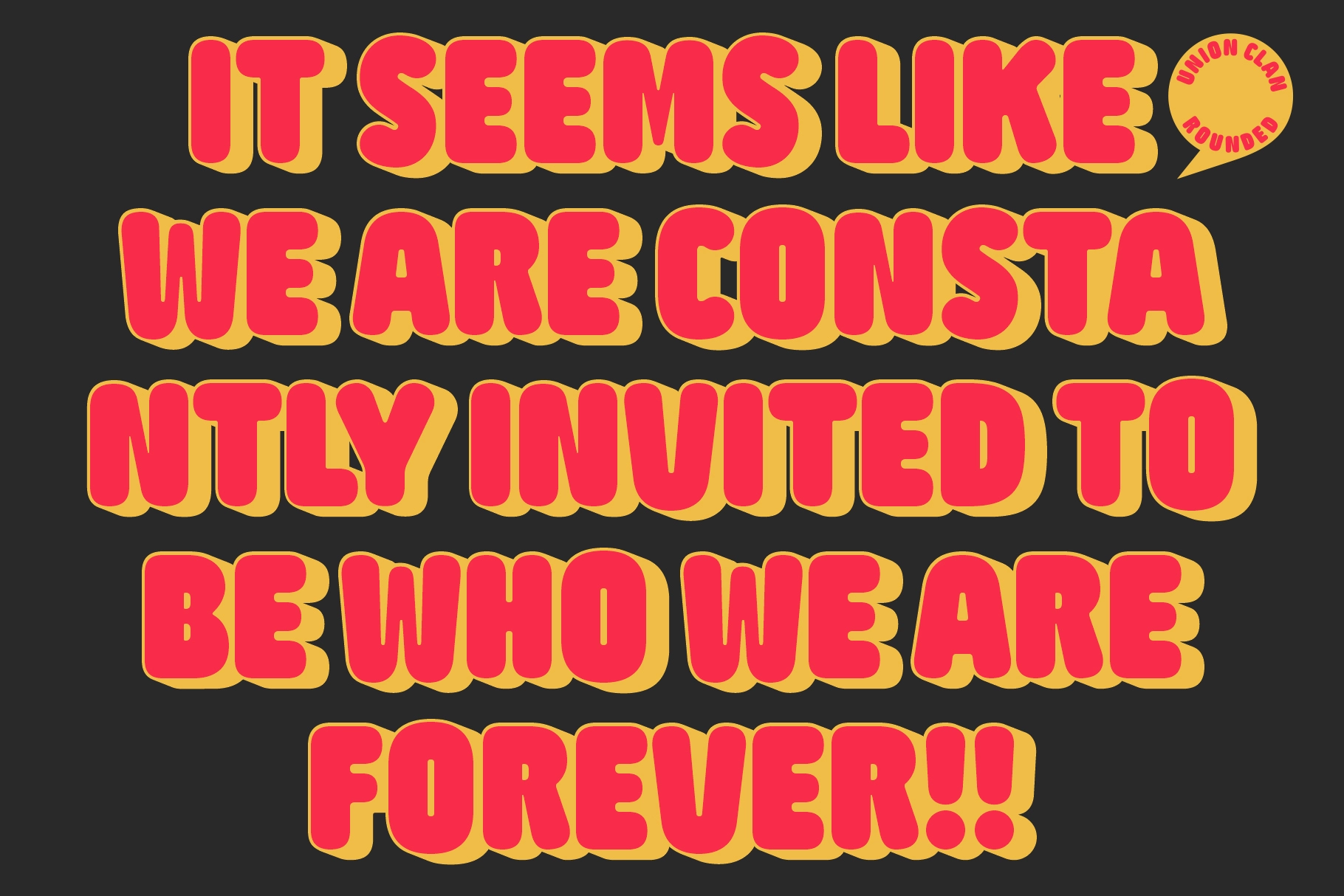 Union Clan - Bold Shadow Font