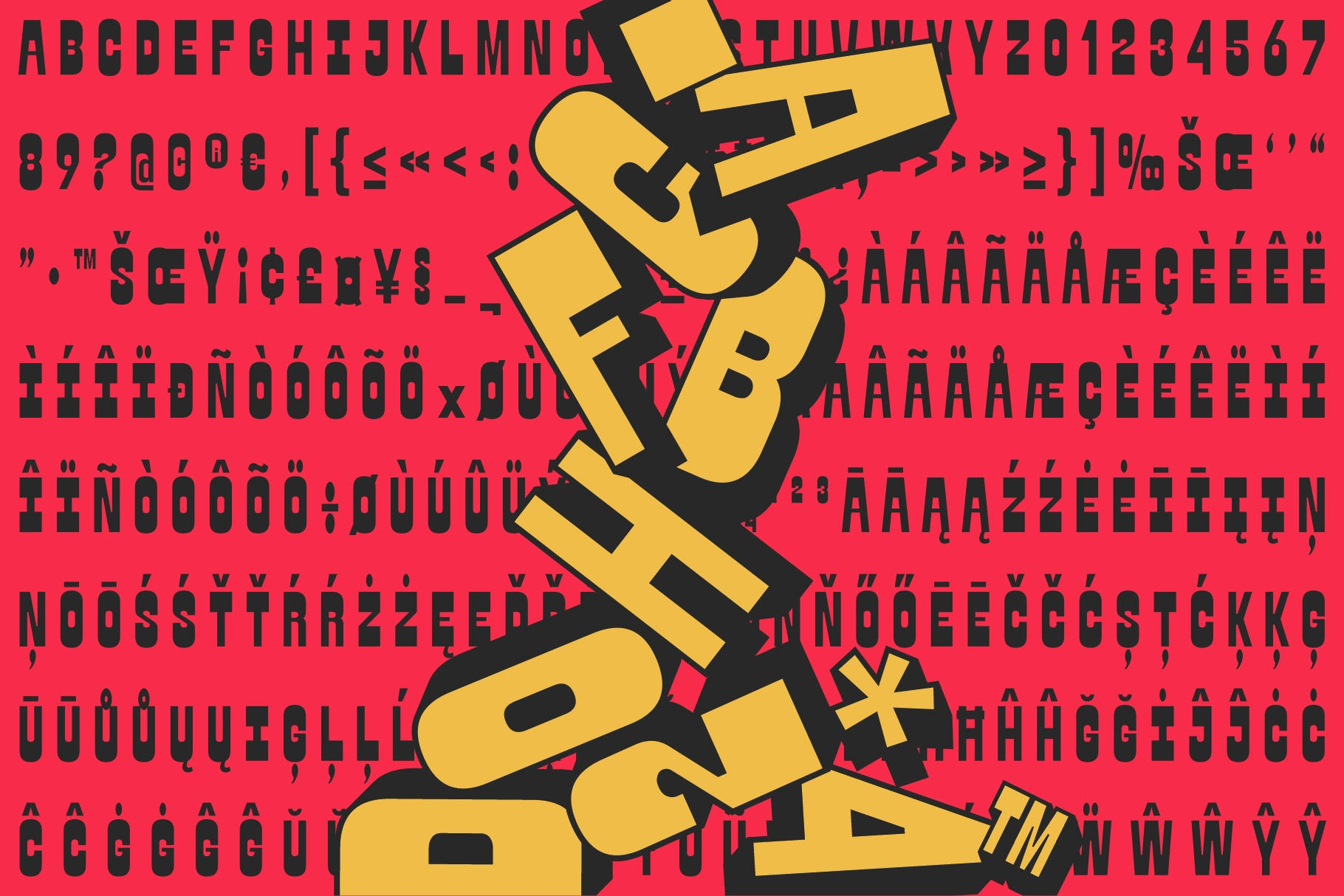 Union Clan - Bold Shadow Font